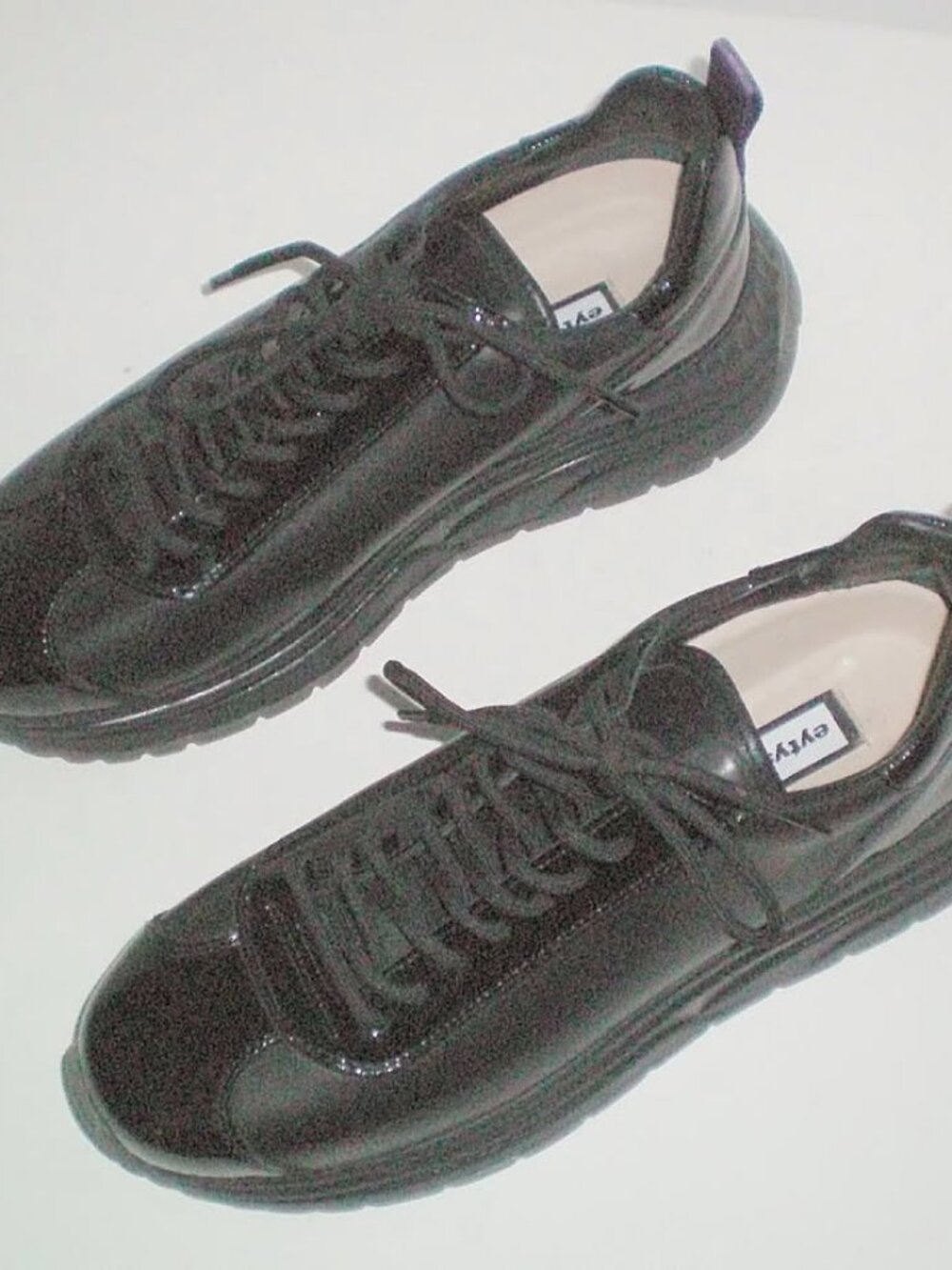 Eytys H&M Black Leather Platform Chunky Shoes Mens Size 7 EU 39 NWT